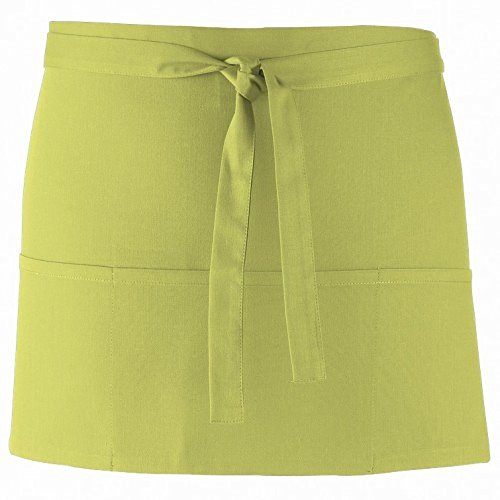 Premier Ladies/Womens Colours 3 Pocket Apron/Workwear (One Size) (Lime)