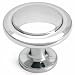 Cosmas 5560CH Polished Chrome Cabinet Hardware Round Knob - 1-1/4" Diameter - 10 Pack