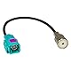 tomzz Audio 1500-014 Fakra (F) Antennenadapter Kupplung auf ISO (F) Buchse