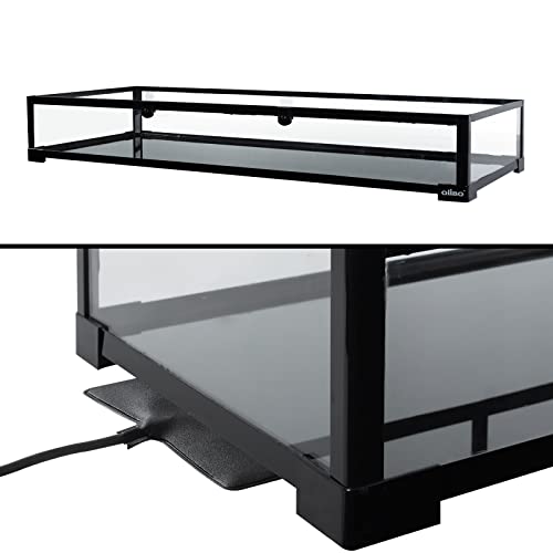 Oiibo Tall Reptile Terrarium 48" X 18" X 36" Full Tempered Glass Rainforest Reptile Tank, Vertical Terrarium Paludarium Tank With Top Screen Ventilation For Reptiles And Amphibians #TOP4