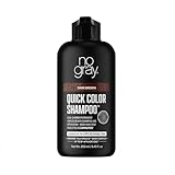 No Gray Quick Permanent Hair Color Shampoo, Dark Brown, 8.45 oz
