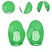 Zxpjkyu Hand Paddles for Swimming Child Adults Portable Water Sports Strength Training Indoor Beginner Swim Training Swim Paddles, Green