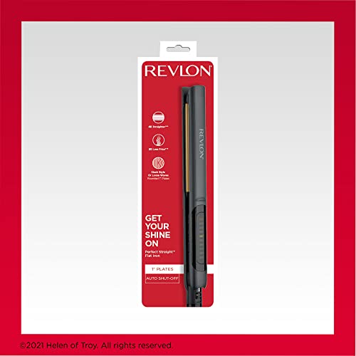 Revlon Smooth Brilliance Ceramic Hair Flat Iron | Smooth Glide And Ultra-Sleek Sylas, (1 In) #TOP5