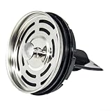 Cubierta para colador de basura con tapón de agua y raspador de alimentos, acero inoxidable y goma ABS, se adapta al drenaje estándar de fregadero de cocina de 3.5 pulgadas
