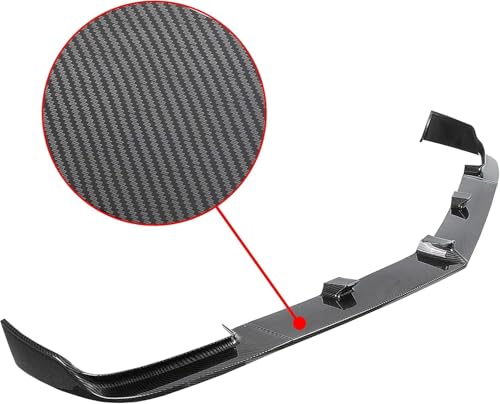 HECASA Front Bumper Lip Compatible with 2010-2013 Chevy Chevrolet Camaro V8 SS Lower Lip Splitter Spoiler Air Dam Diffuser Air Chin Body Plastic Kit Street Style 3Pcs (Carbon Fiber Style) by HECASA - Used condition - Image 4