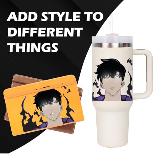 Image of Solo Leveling Peeker Anime Manga Decal Water Resistant Sticker Indoor Use Ideal for Laptop Window (Manga Jin)