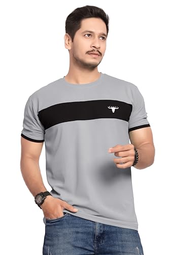 Image of Men's Polister Solid Round Neck Half Sleeve Shirt(D P K P-1284)