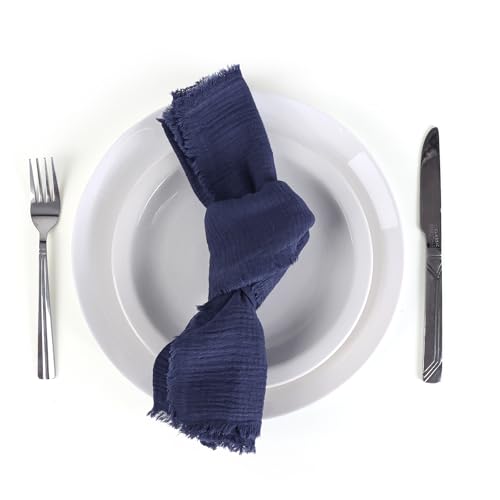 Servilletas de tela de algodón absorbentes y lavables que decoran tu mesa formal 3