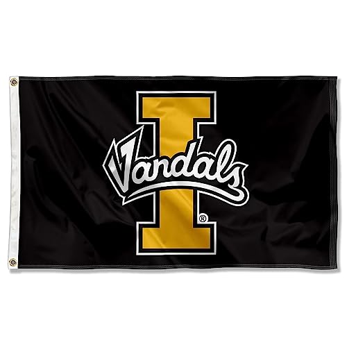 College Flags & Banners Co. Idaho Vandals Wordmark Gold Large Grommet Banner Flag