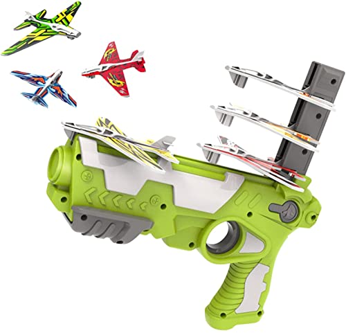Image of Magicwand One Click Ejection Catapult Foam Plane Launcher Gun Toy For Kids【3 Yrs & Up】【Colors as Per Stock】【Pack of 2 Plane Guns】