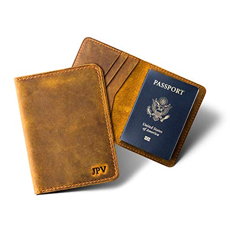 PEGAI Personalized Leather, Passport Holder For Travel | Handmade...