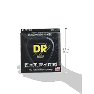 DR B EXBK BKB5-40 Extra Black Beauties Jeu de cordes pour Basse 5 cordes 40-120 - Les Beatles, Paul McCartney, John Lennon, RIngo Starr, George Harrison DR B EXBK BKB5-40 Extra Black Beauties Jeu de cordes pour Basse 5 cordes 40-120 – Image 2