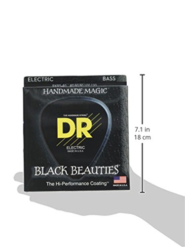 DR B EXBK BKB5-40 Extra Black Beauties Jeu de cordes pour Basse 5 cordes 40-120 - Les Beatles, Paul McCartney, John Lennon, RIngo Starr, George Harrison DR B EXBK BKB5-40 Extra Black Beauties Jeu de cordes pour Basse 5 cordes 40-120 – Image 3