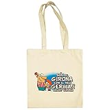 Diver Bebé Bolsa de tela Sóc del Girona com el meu germà amunt Girona - Beige, 38 x 42 cm