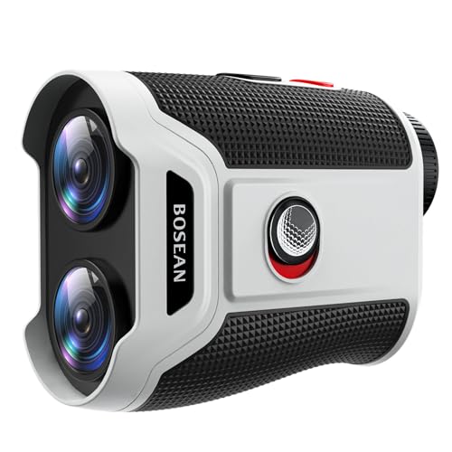 1200 Yards Golf Rangefinder with Slope, 7X Magnification Range Finder with Magnetic, 0.5 Yard Accuracy, Fast Focus Laser Rangefinder, Flag Lock Vibration, Rechargeable Range Finders, Golf Accessories