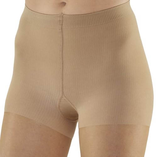 Ames Walker AW Style 268 Signature Sheers 20-30 mmHg Firm Compression Open Toe Pantyhose Silky Nude Small3