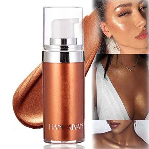 Halloween Body Luminizer Liquid Highlight Cream Body Highlighter Makeup Smooth Glow Liquid Foundation Waterproof Moisturizing for Face & Body Makeup