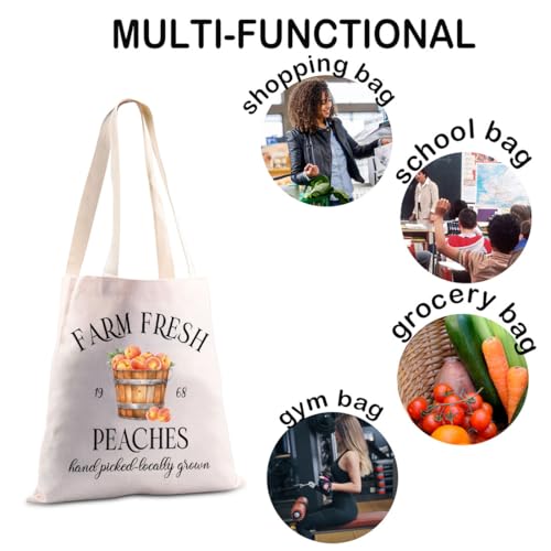 Bolsa Tote Peach Farm Fresh miniatura 5