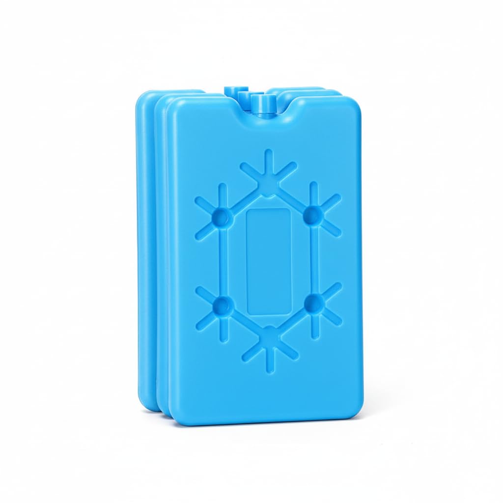 TUOLANWU Freezer Ice Blocks (3 Pack) Reusable Ice Packs with Long Lasting Cooling Effect Keeps Food & Drinks Fresh for Hours Ideal for Cool Bags Lunch Boxes Travel Picnic & Camping