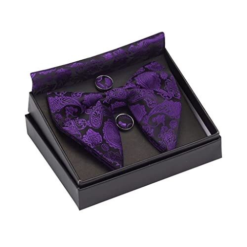 Set de corbata y pajarita de seda para hombre
