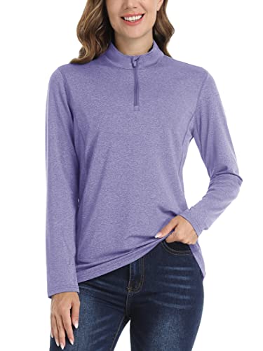 TACVASEN-Womens-UPF-50-Shirts-14-Zip-Sun-Protection-Long-Sleeve-Quick-Dry-Shirt-Lightweight-Hiking-Outdoor