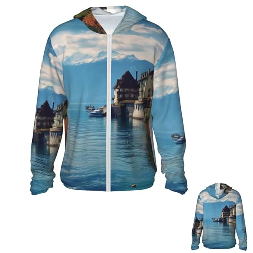 Chaqueta para hombre con protección solar UPF 50+ y capucha miniatura 1