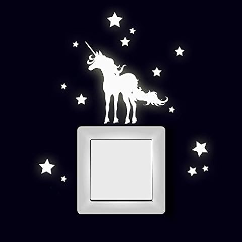 ilka parey wandtattoo-welt Lichtschaltertattoo Wandtattoo Aufkleber Einhorn Cover