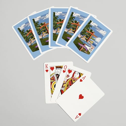 Baraja de Póker Florida con 52 Cartas miniatura 7