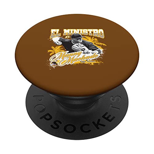 Manny Machado San Diego Baseball Sket One x MLB Players PopSockets Swappable PopGrip, Black