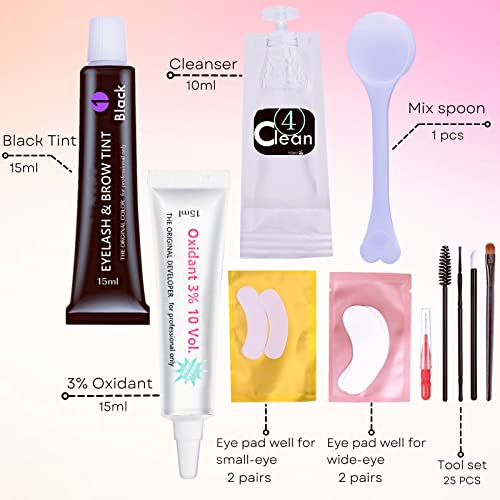 Libeauty LI Black Lash Tint Kit, Keratin Black Eyelash Dye And Eyebrow Tint thumb #8