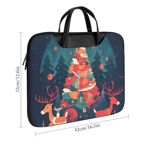 Bolsa para portátil impermeable de 17 pulgadas estilo Reindeer miniatura 2