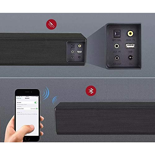 Soundbar com Conexão Óptica Bluetooth USB 80W RMS MTS-2021 - Tomate