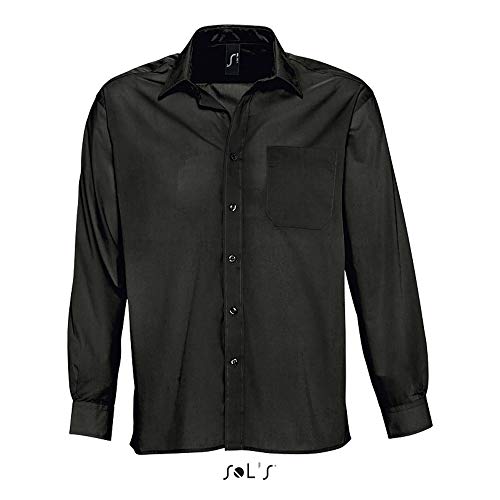 Preisvergleich Produktbild SOLs Baltimore Langarmhemd 4XL,Black