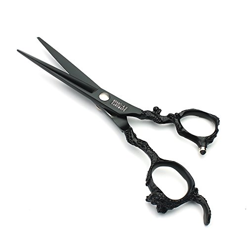 Ciseaux professionnels 400C ensemble noir 5,5 pouces de coupe mince