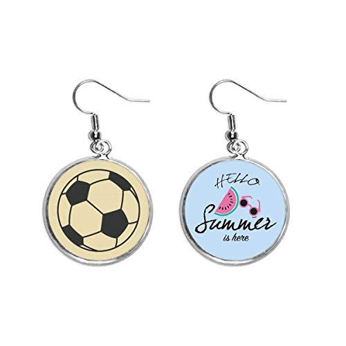Pendientes de sandía temática fútbol el regalo divertido ideal para amigas este verano