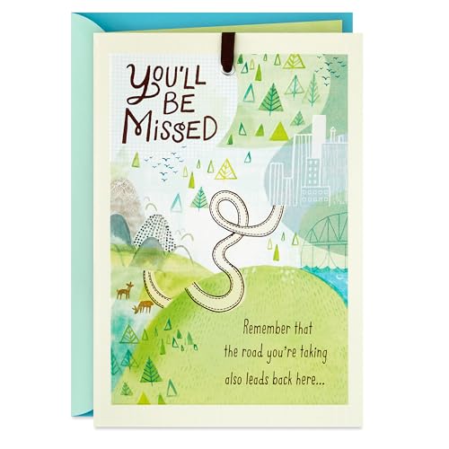 Hallmark Farewell Card, You'll Be Missed (Retirement Card, Coworker Goodbye Card)