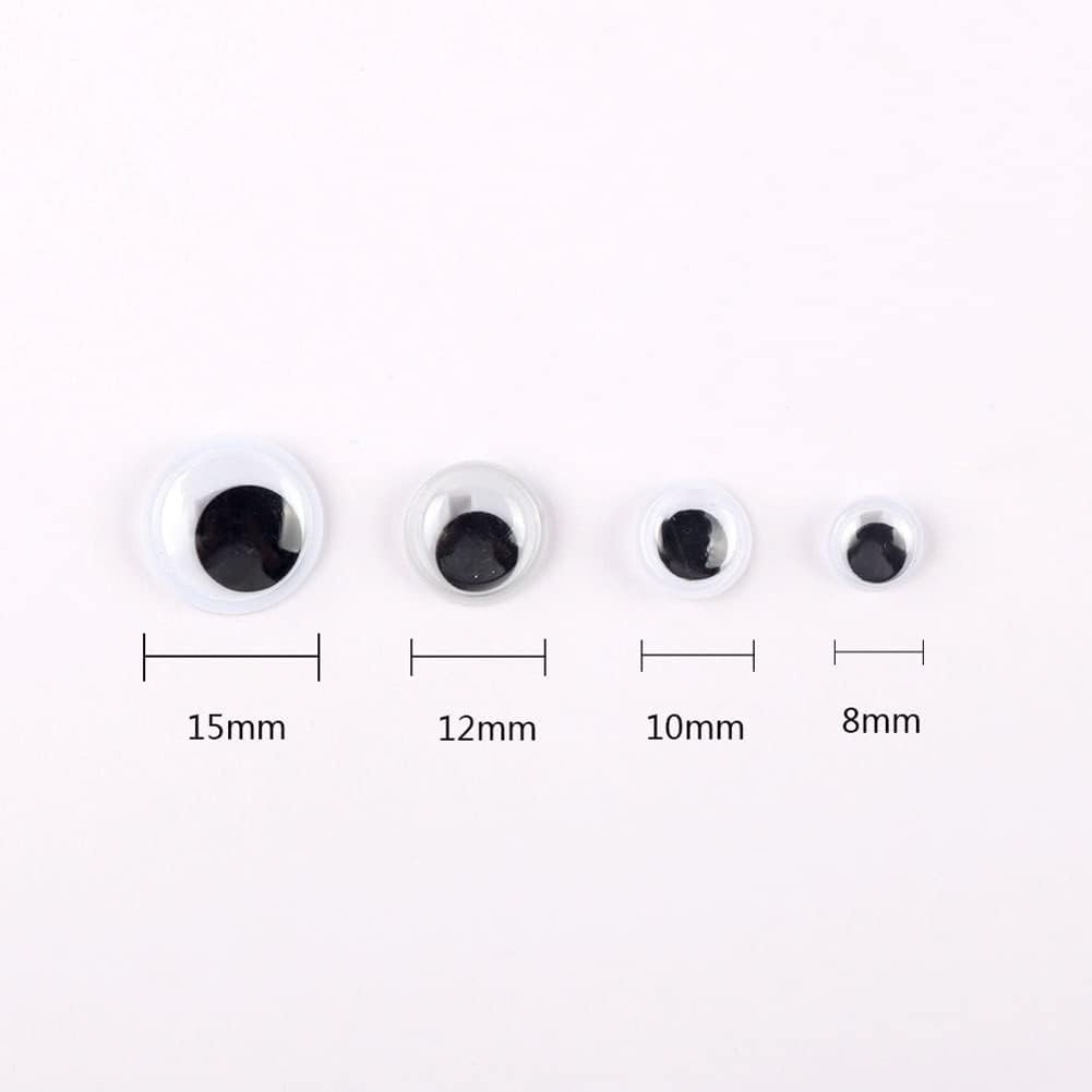 100 Pcs Plastic Wiggle Eye Buttons Sew On Wiggle Eyes Craft Googly Eyes Stuffed Animal Making Supplies Clothing Embellishments 10mm