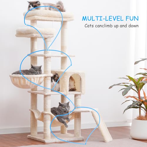 Árbol para Gatos con Rascador 57 in Hey-brother miniatura 6