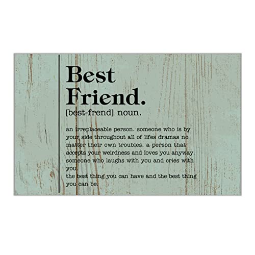 Panneau en bois Best Friend : l'art de sublimer l'amitié dans votre salon