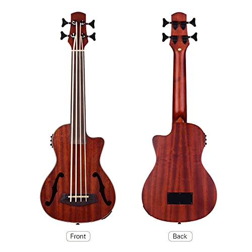 Ukulélé Soprano Profil De 30 Pouces Basse Acoustique en Bois Ukulele Ukulélé Voyage - Les Beatles, Paul McCartney, John Lennon, RIngo Starr, George Harrison Ukulélé Soprano Profil De 30 Pouces Basse Acoustique en Bois Ukulele Ukulélé Voyage – Image 3