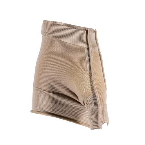Image of Truform Lymphedema Compression Gauntlet, 15-20 mmHg Post Mastectomy Support, Beige, Small