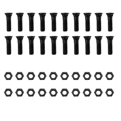 ACTIVLIFE for 20 - Plow Bolt & Nut for Blades/Cutting Edge 5/8-11x2 1/4 - Dome Head