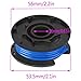 TOPEMAI AC14RL3A String Trimmer Replacement Spool Line with 522994001 Cap for Ryobi One+ 24V, 18V, and 40V Cordless Trimmers, 0.065