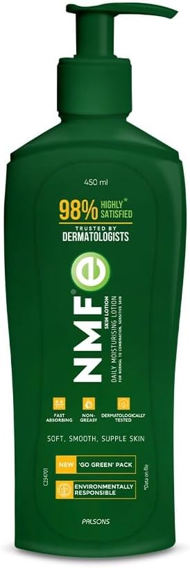 NMFe Moisturising Lotion 450ml | Natural Moisturising Factors Quick Absorbing, Non Greasy and Easily Spreadable | For Men and Women Both