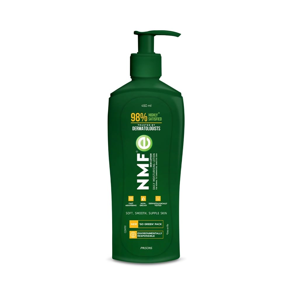 NMF-E Body Lotion | Body Moisturiser for Dry Skin with Natural Moisturising Factors | Quick Absorbing, Non-Greasy Formula | Body Lotion for Women & Men | 450 ml