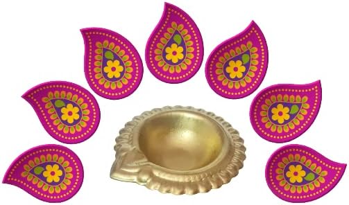 Miniatura 7 de Mezcla de metal Pooja Diya decorativa, artículo de regalo Diwali, metal profundo, Dipawali Diya , Deepawali Diya Kuber Diya Diya Diwali lámpara de