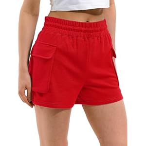 Women Workout Fitness Lounge Comfy Sweat Shorts Athletic Running Drawstring Terry Cotton Shorts