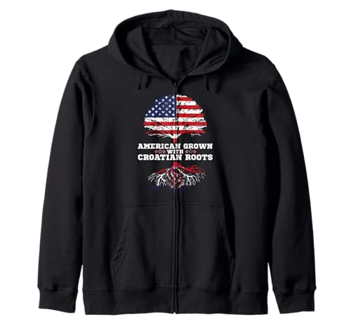 Croatia Roots American Grown Croatian Roots Hrvatska Sudadera con Capucha
