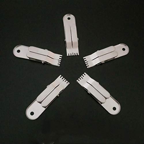 Clipe de gancho, ferramenta de pesca de aço inoxidável para isca de minhoca de sangue, grampo de gan