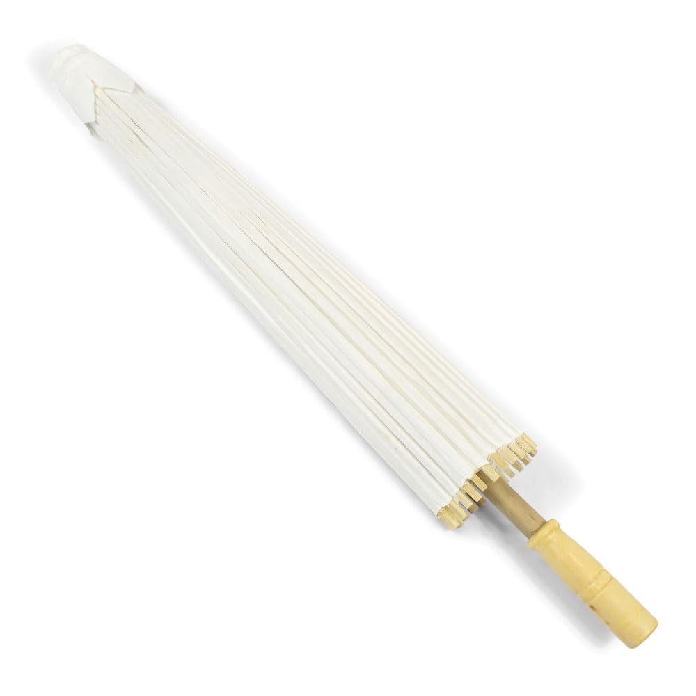 OLILLY - Grandes Ombrelles (Diamètre 88 cm) en Papier et Bambou - Pack de 10 ou 50 Ombrelles - Large choix de couleurs disponible